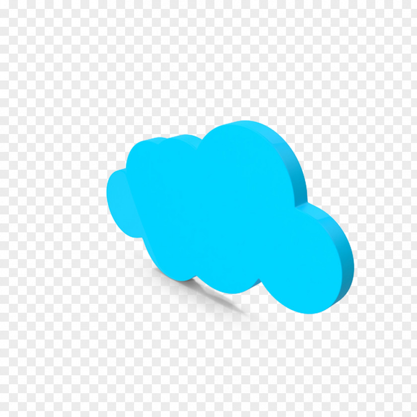 Blue Cartoon Cloud Animation PNG