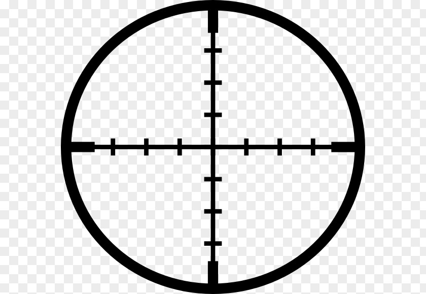 Cross-eye Reticle Telescopic Sight Clip Art PNG