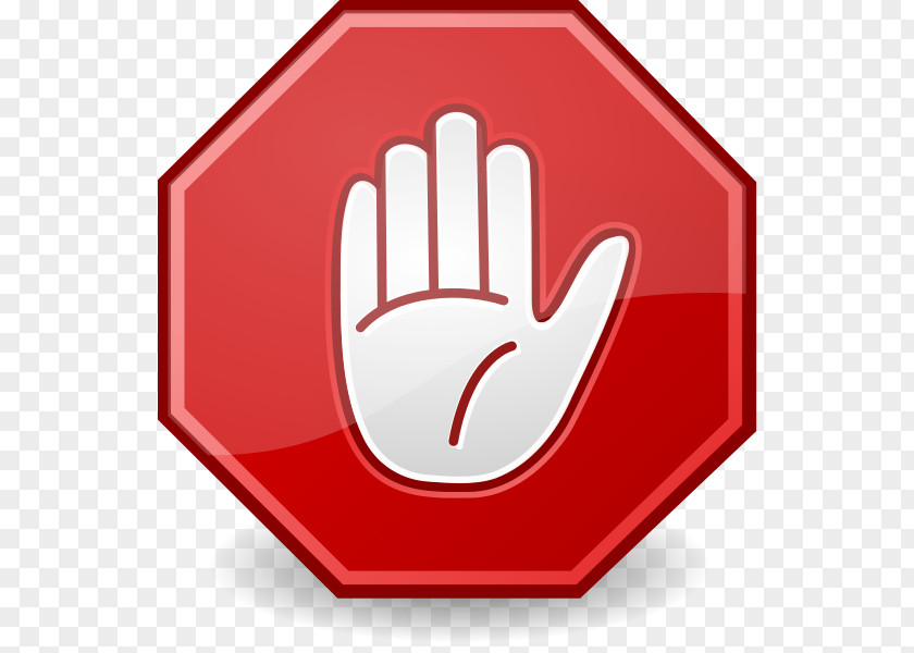 Hand-painted Dialog Stop Sign Hand Symbol Clip Art PNG