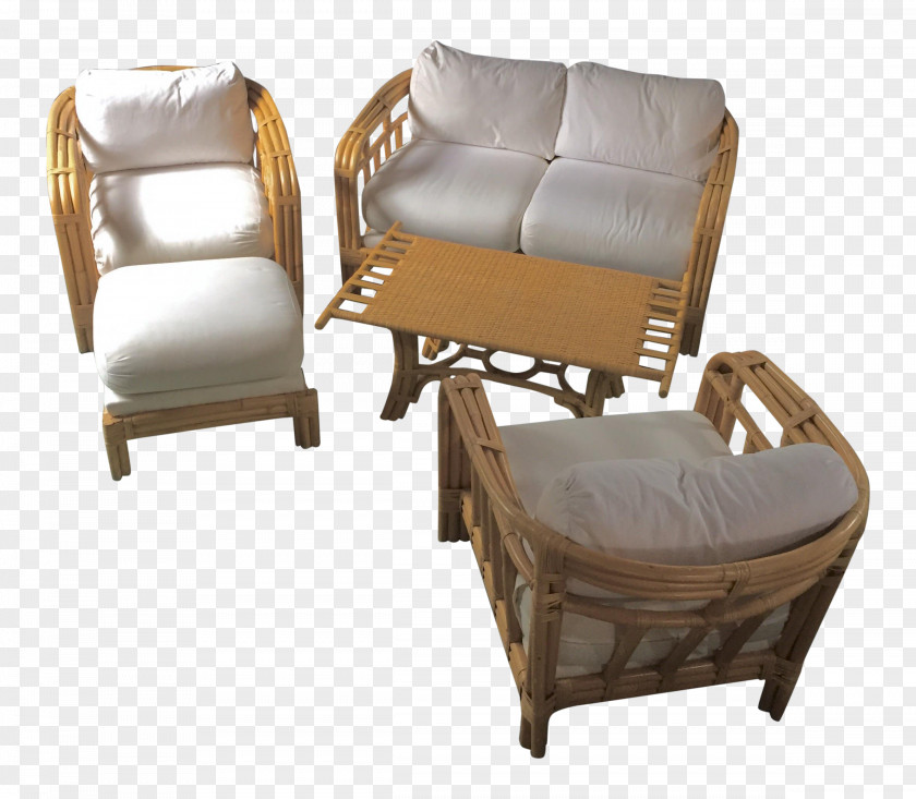 Rattan Furniture Club Chair Table Loveseat Couch PNG