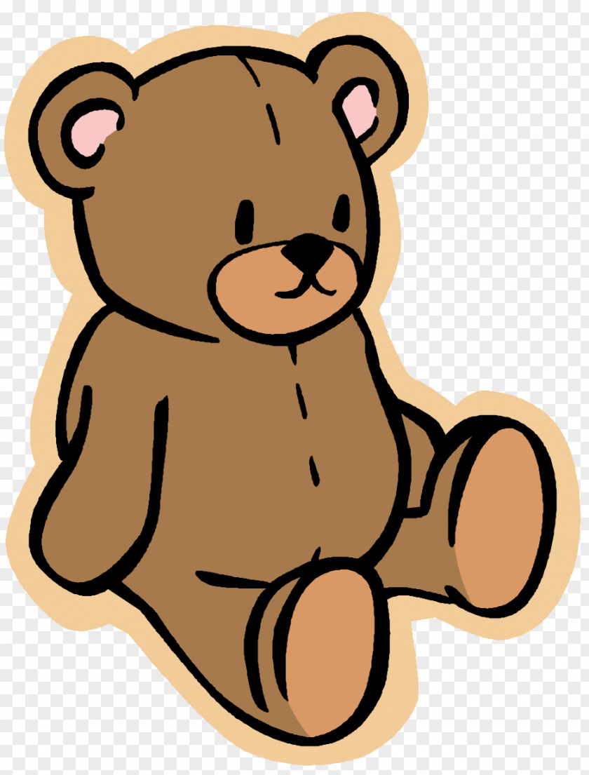 Brown Bear Sticker Teddy PNG