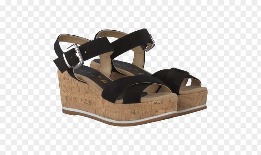Sandal Wedge Shoe Cork Suede PNG