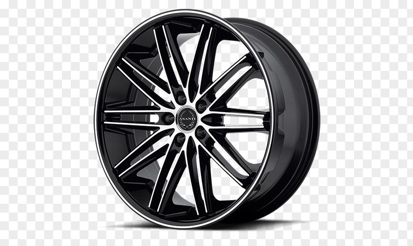 Asanti Black Wheels Car Rim Wheel Sizing PNG