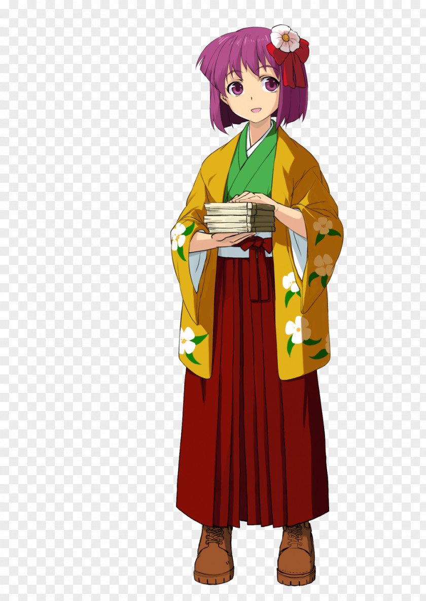 Japan Kimono Robe Costume Design Uniform Illustration PNG