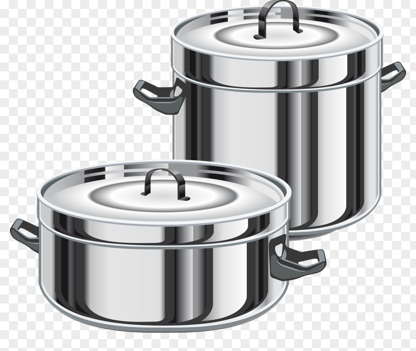 Utensils Cookware Stock Pots Clip Art PNG