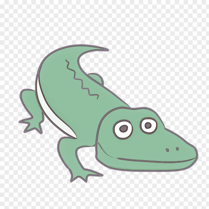 Frogs Lizard Silhouette Cartoon Line Art PNG
