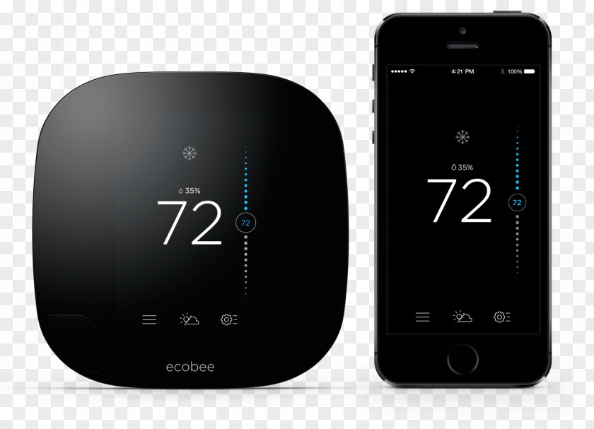 Home Automation Kits Smart Thermostat Ecobee Ecobee4 Nest Labs PNG