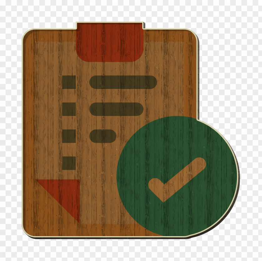Rectangle Wood Survey Icon Actions Completed Task PNG