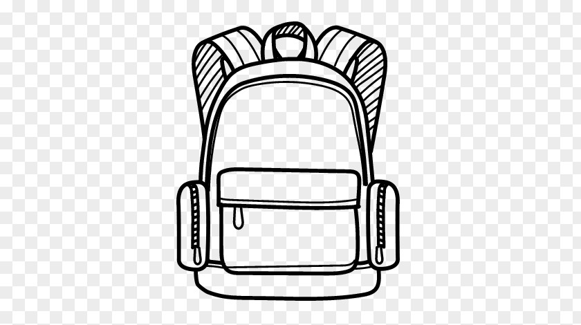 Backpack Drawing Coloring Book School PNG