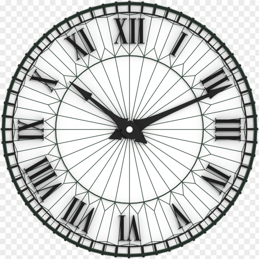 Clock Face Table Antique Wall Decal PNG