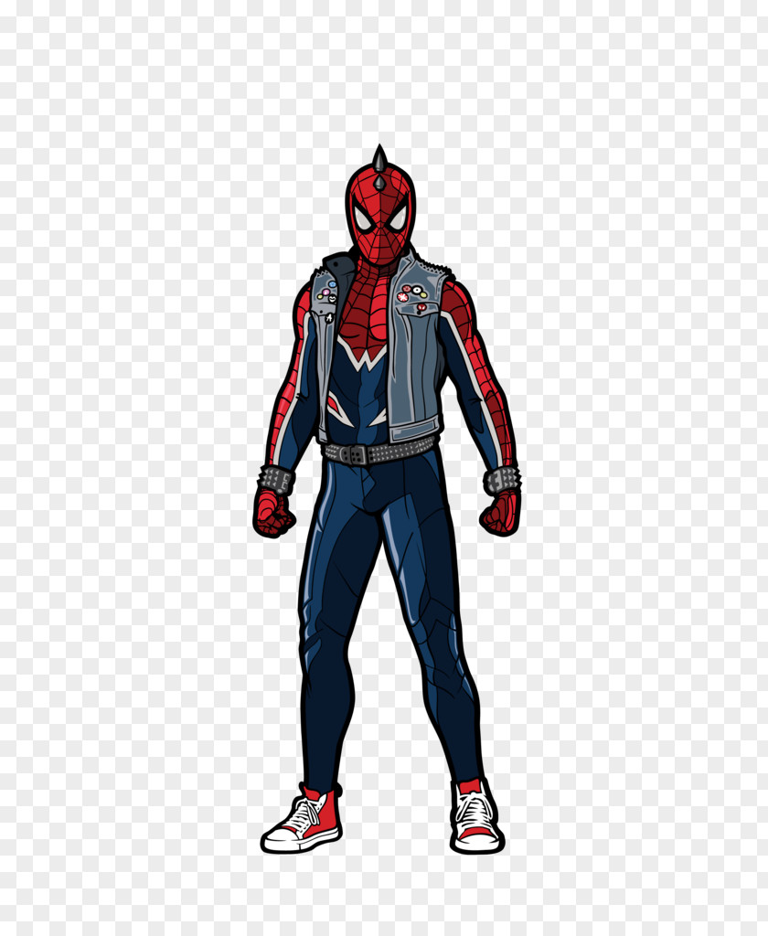 Spiderman Spider-Man Spider-Verse Spider-Punk Marvel Comics Action & Toy Figures PNG