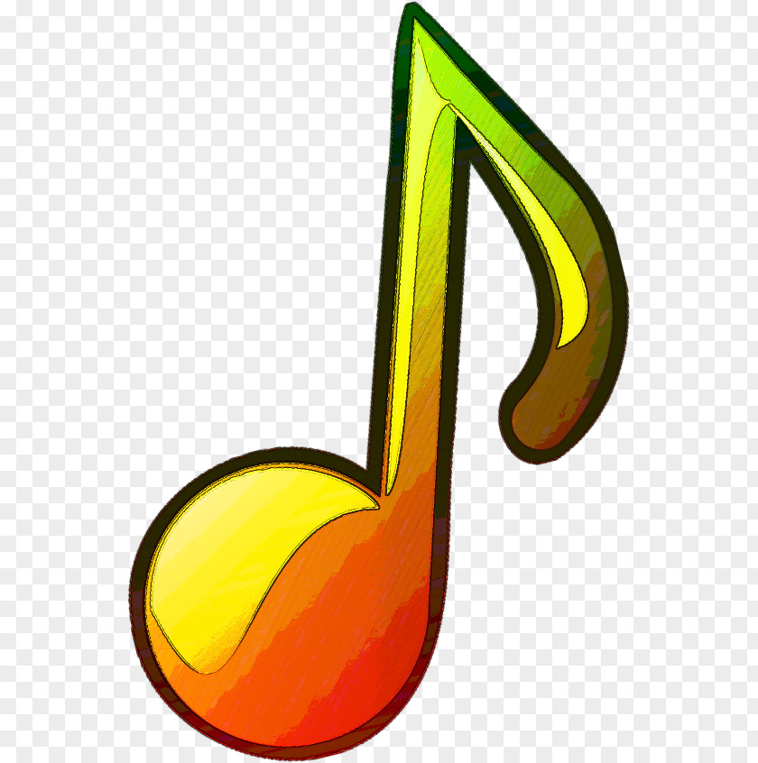 Symbol Yellow Music Note PNG