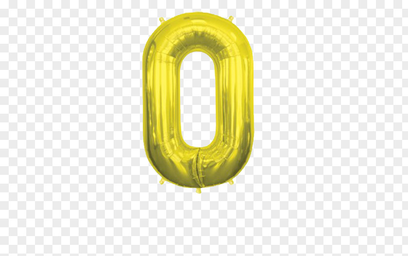 Balloon Mylar Gold Number Helium PNG