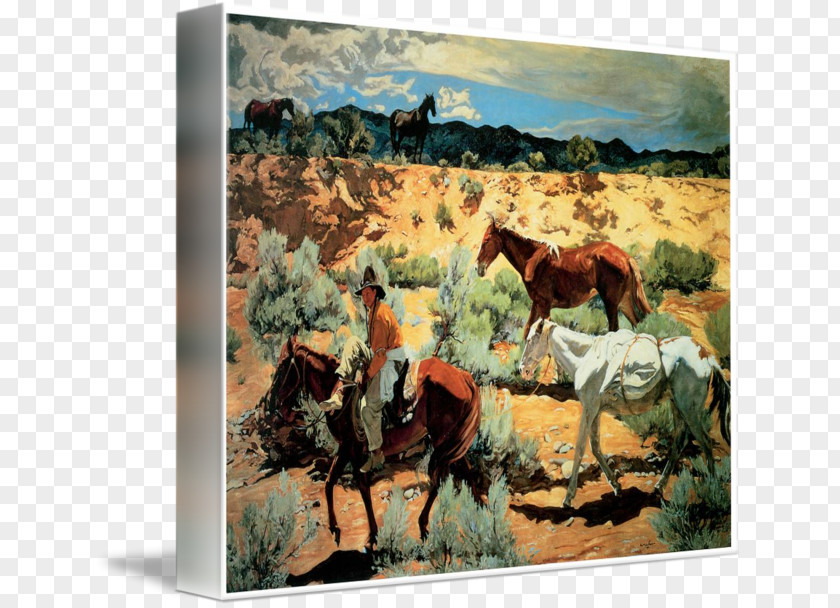 Painting Work Of Art Museum Canvas Print PNG