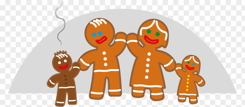 Family The Gingerbread Man House Clip Art PNG