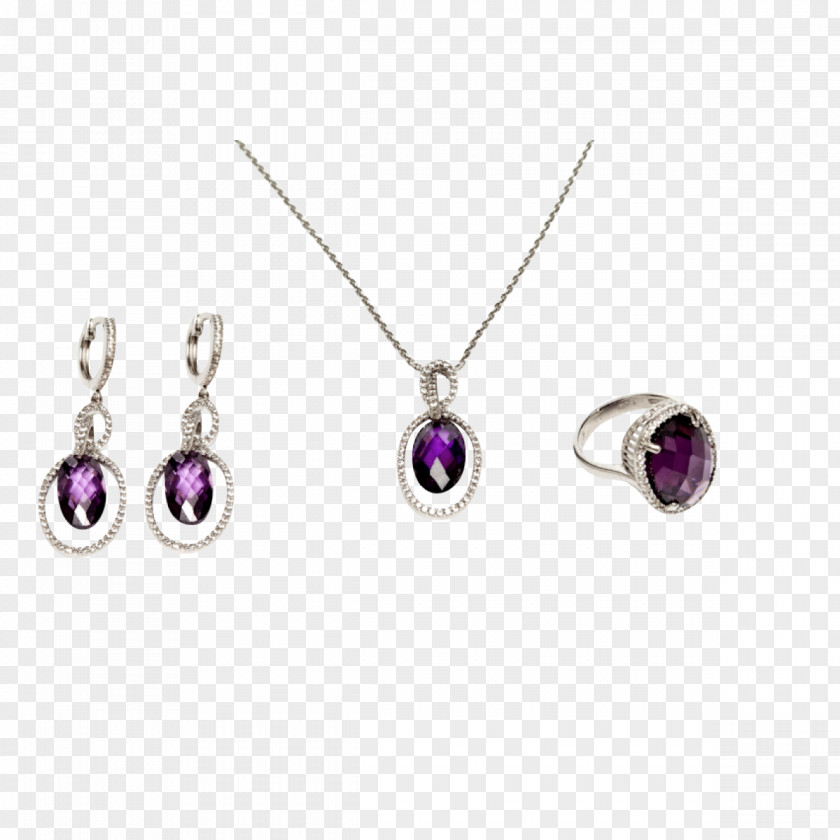 Jewellery Amethyst Earring Charms & Pendants Necklace PNG