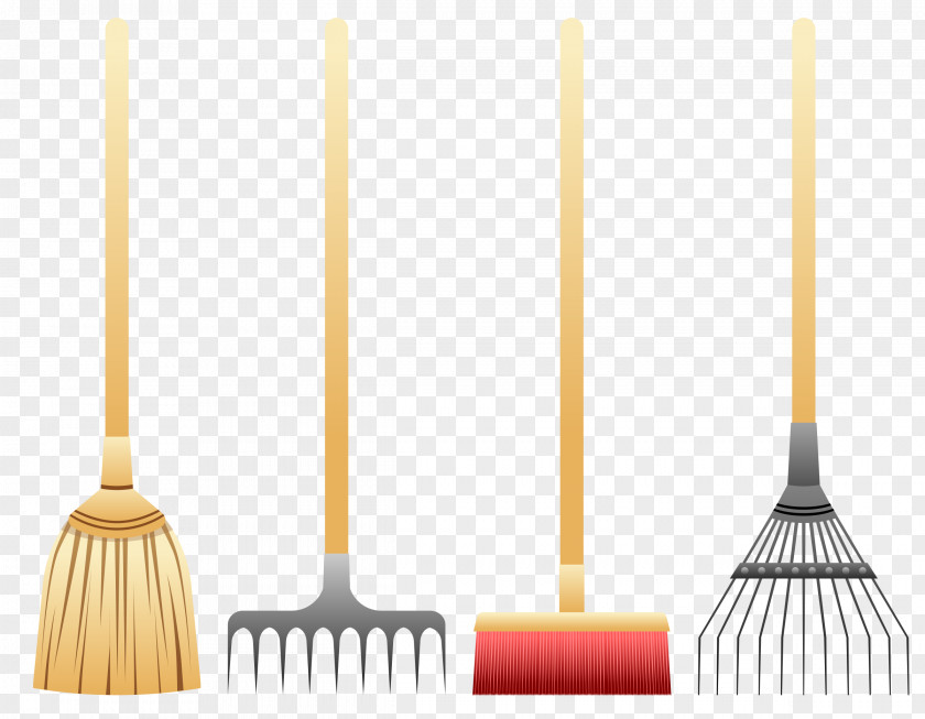 Shovel Rake Broom Clip Art PNG