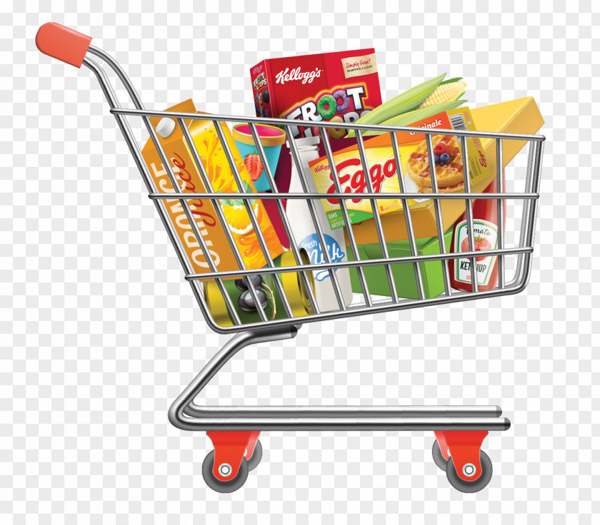 The Grocery Store Name Card Shopping Cart Online Clip Art PNG