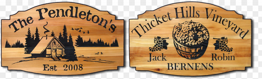 Wood Sign Board Recreation Brand Font PNG