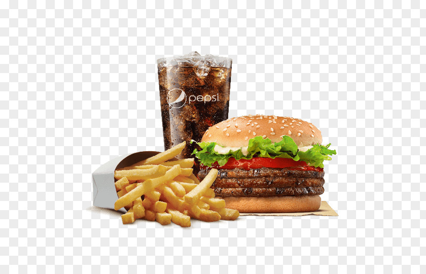 Burger King Cheeseburger Hamburger Whopper French Fries PNG
