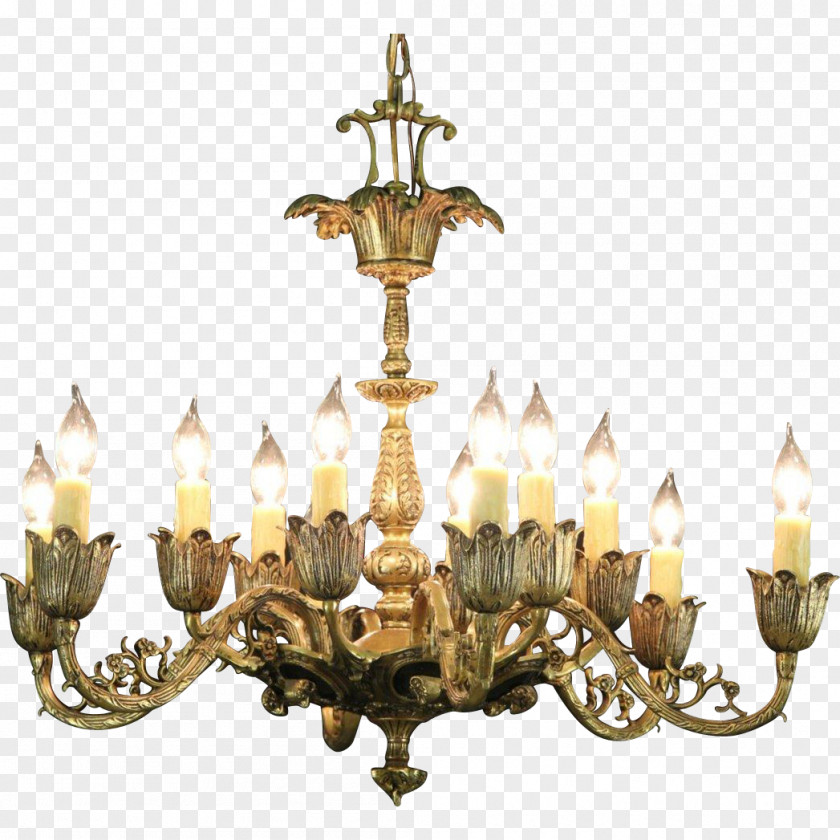 Light Chandelier Antique Candlestick PNG