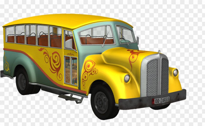 Car School Bus Yellow PNG