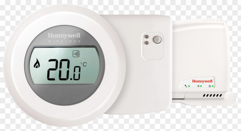 Connected Wireless Honeywell Evohome Round Termostat + Relay Module Gateway Accessory Thermostat Bezdrôtový Y87RFC DC915E Series 9 Doorbell PNG