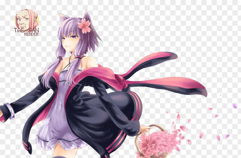 Hair Yuzuki Yukari Catgirl Vocaloid Desktop Wallpaper IA PNG