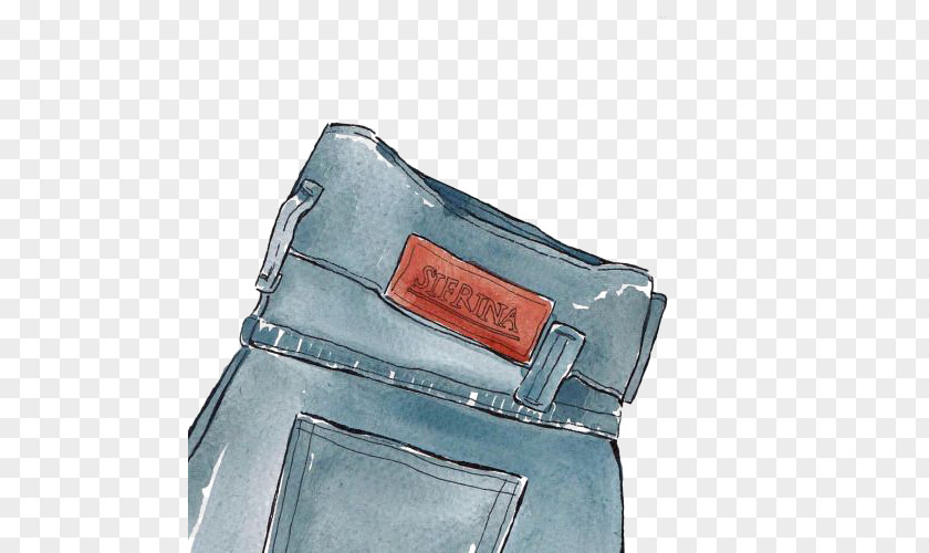 Hand-painted Jeans Fashion Accessory Icon PNG