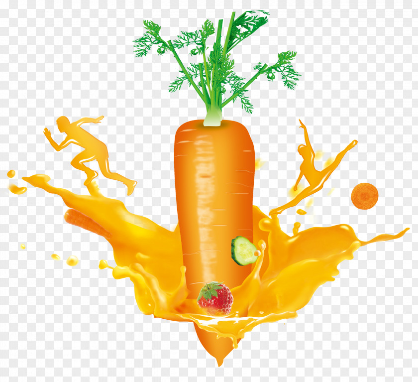 Carrot Juice Strawberry PNG