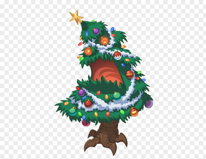 Christmas Tree Krampus Ornament PNG