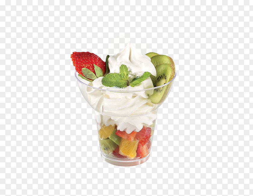 Ice Cream Sundae Frozen Yogurt Fruit Salad PNG