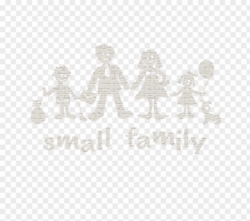 Small Family White Logo Font PNG