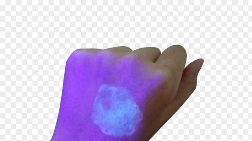 Fluorescent Agent Finger Purple PNG