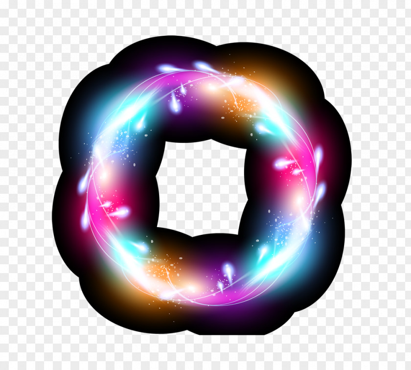 Glare Color Ring Light Icon PNG
