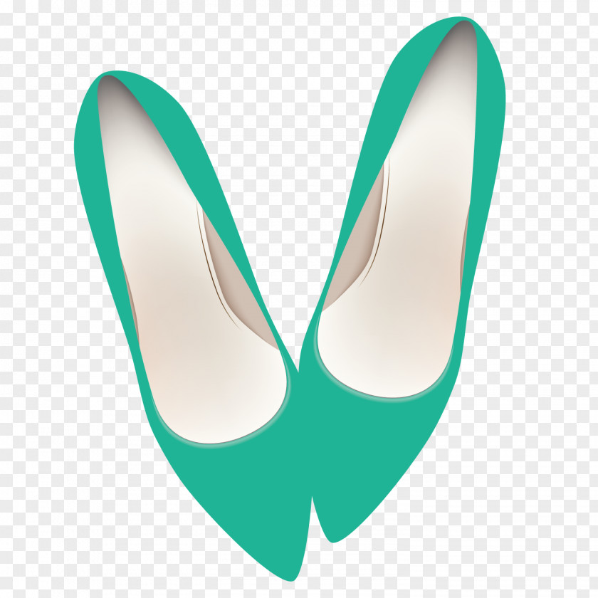 Green High-heeled Shoes Footwear Shoe Designer PNG