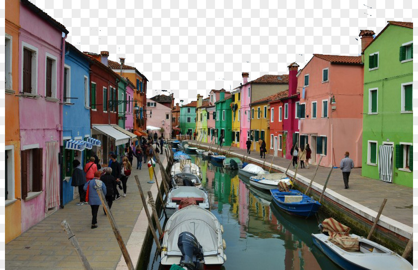 Italy Burano Three Murano Island Lace Color PNG