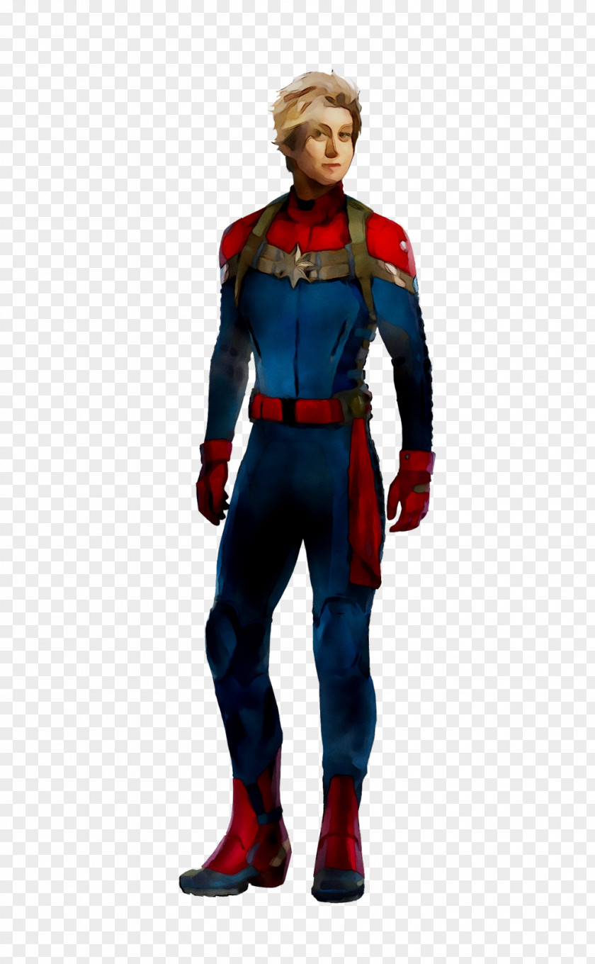Superhero- M Costume Electric Blue PNG