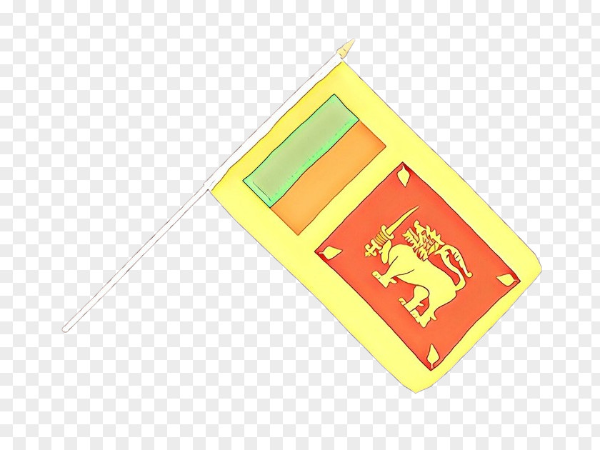 Yellow Gift Flag Cartoon PNG