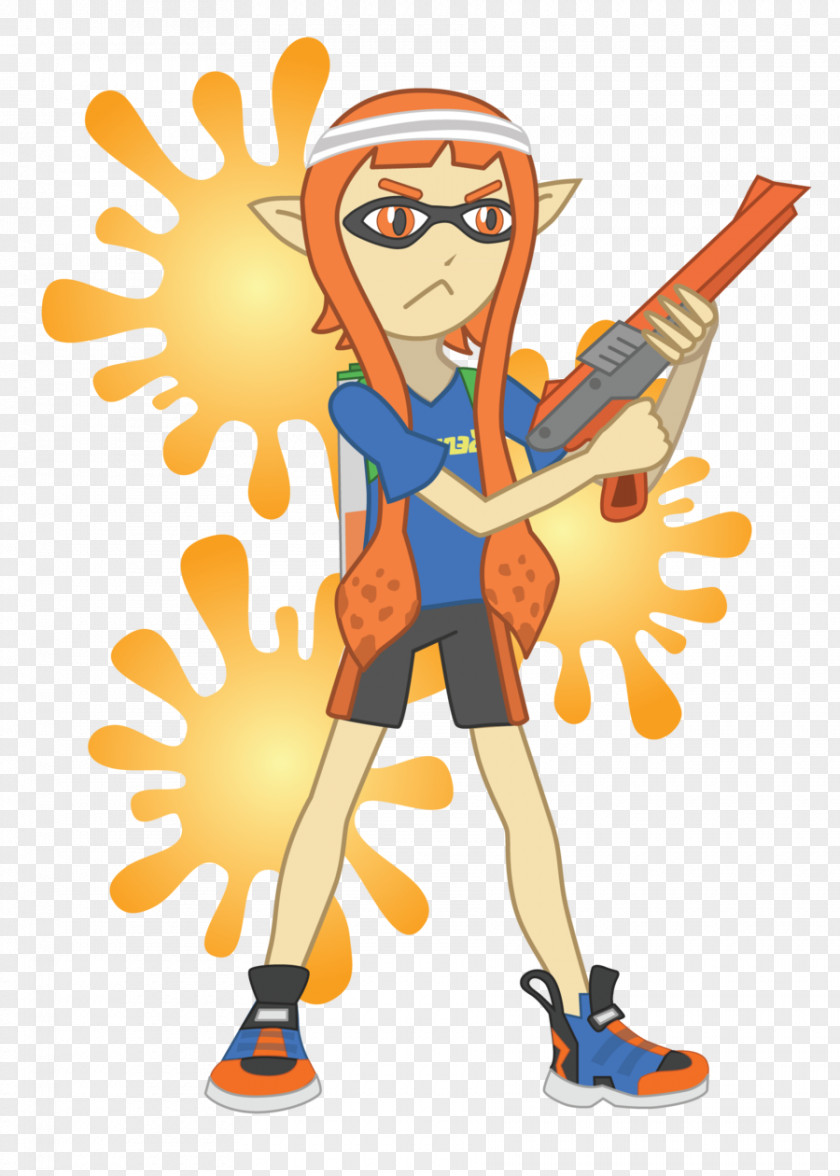 Inkling Vector Splatoon 2 Sonic The Hedgehog Wii U Clip Art PNG