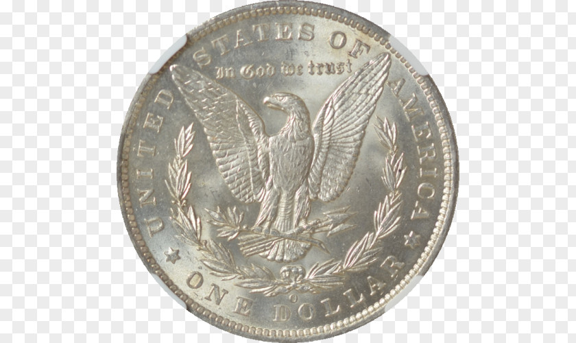 Silver Dollar Eucalyptus Coin Quarter Morgan United States PNG