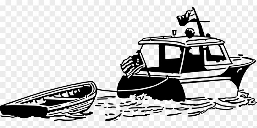 Boat Towing Dinghy Clip Art PNG