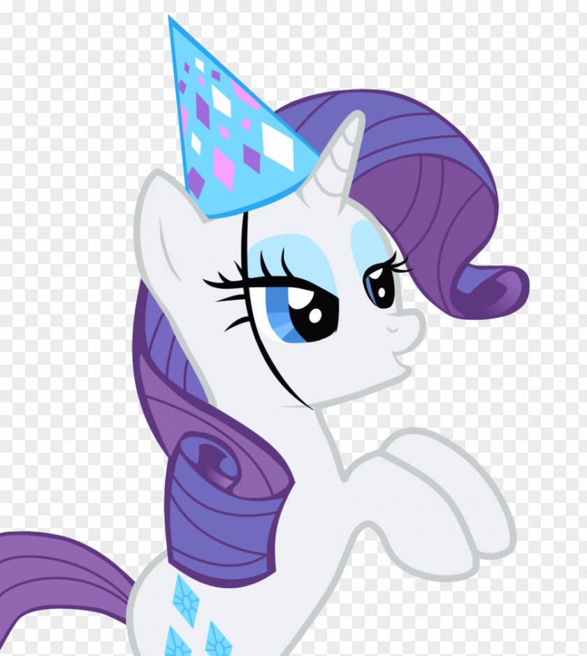 Party Rarity Pony Hat Birthday PNG