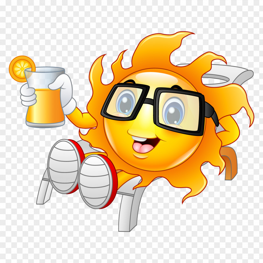 Summer Decorate The Sun Royalty-free Illustration PNG