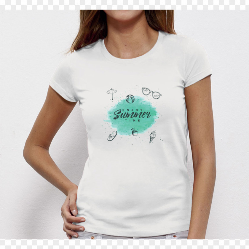 T-shirt Top Sleeve Woman PNG