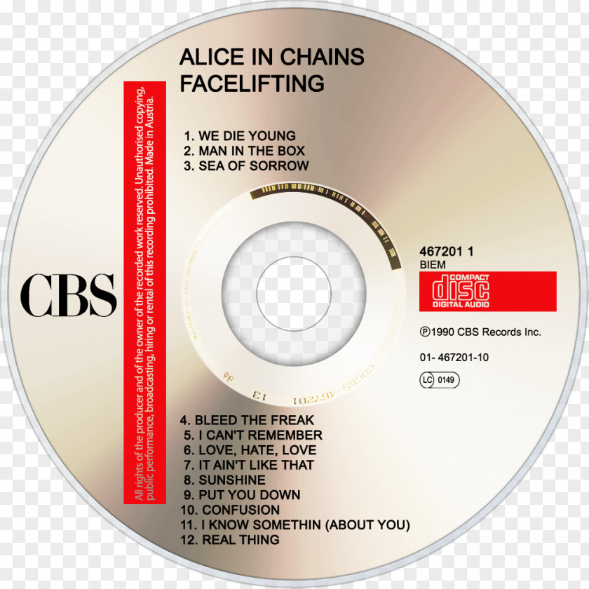 Alice Chess Compact Disc Facelift In Chains Unplugged PNG