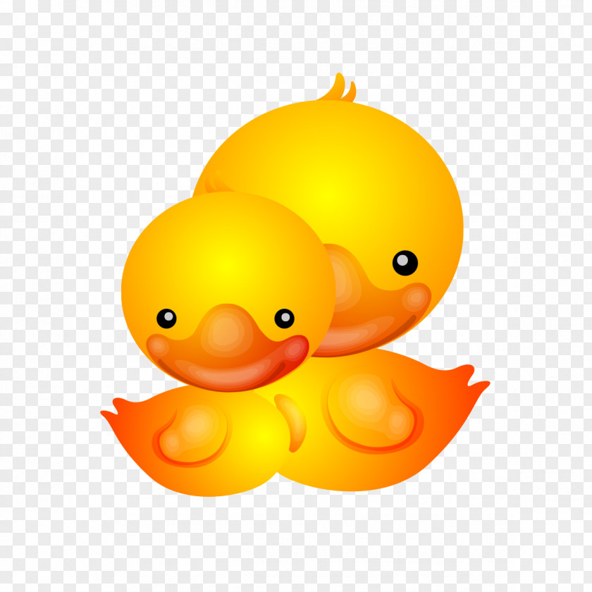 Creative Cartoon Big Yellow Duck Donald Rubber PNG