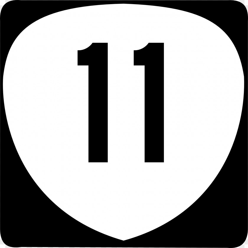 Numerology Angel Numbers 101 U.S. Route 11 Sign PNG