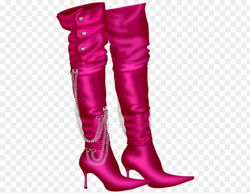 Red Boots Riding Boot Shoe High-heeled Footwear PNG