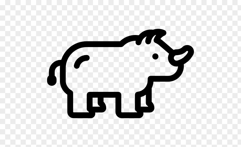 Zoo Icon Rhinoceros Mammal Animal Clip Art PNG